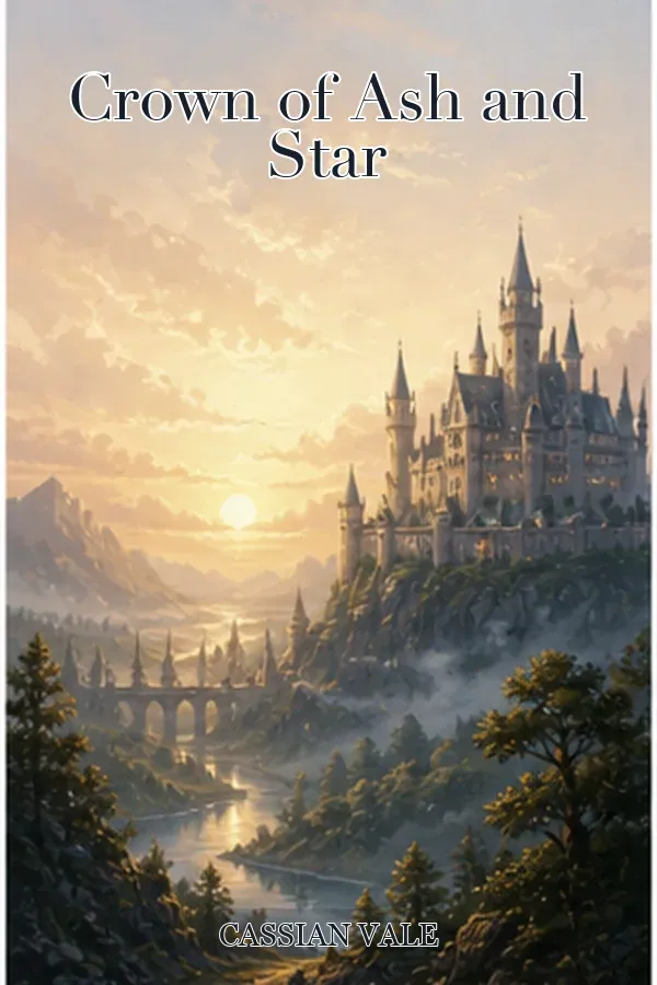 Epic fantasy castle cover, not a picture book
