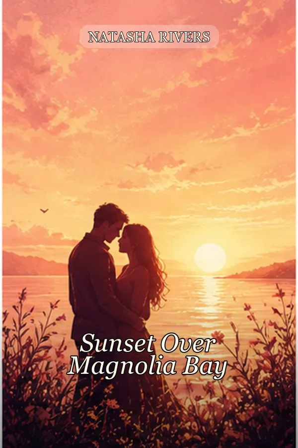 Dreamy seaside romance book cover template with soft coastal light