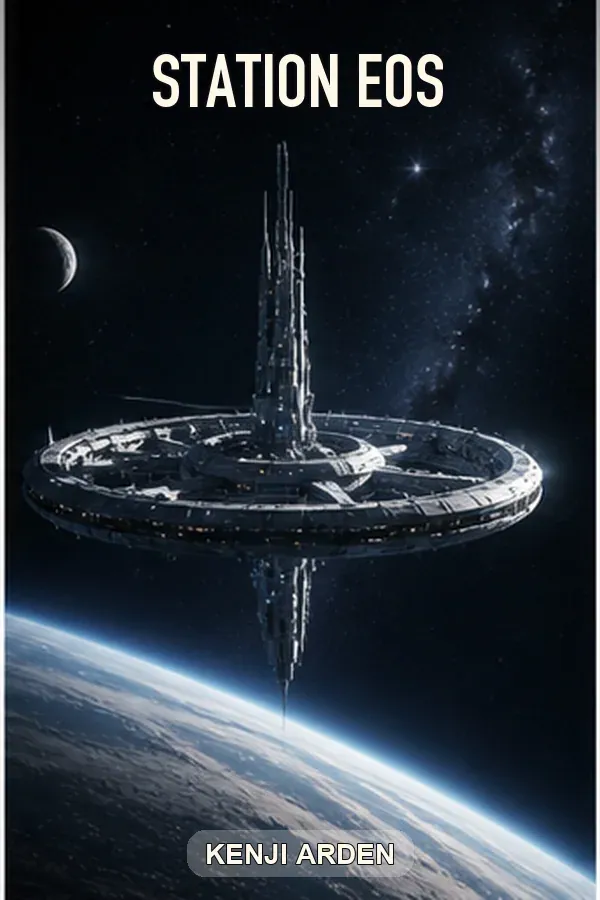 Station Eos science fiction book cover example from the sci fi book cover generator gallery