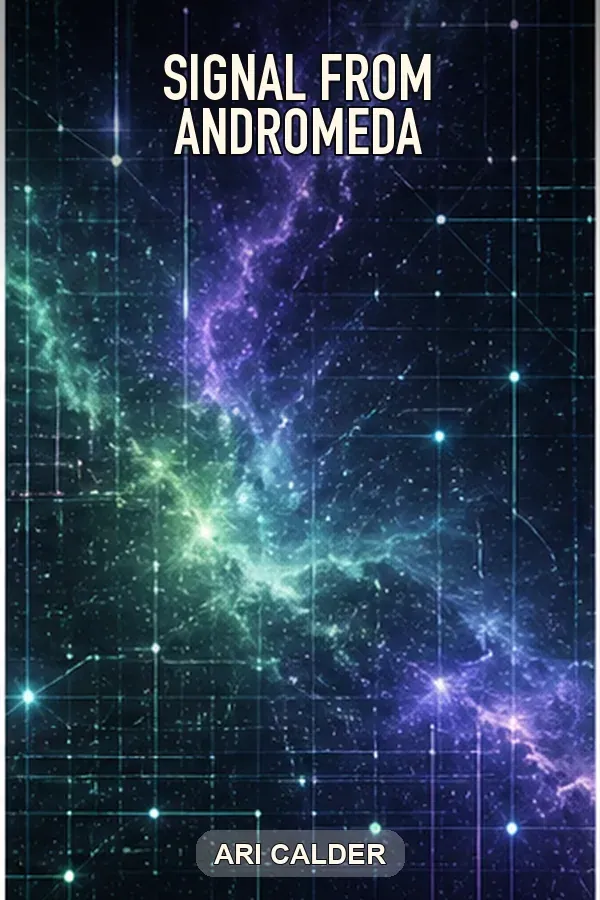 Signal from Andromeda science fiction book cover example from the sci fi book cover generator gallery