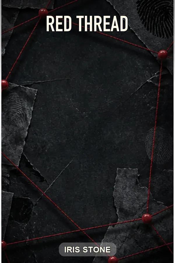 Red Thread cover example with red string and fingerprints