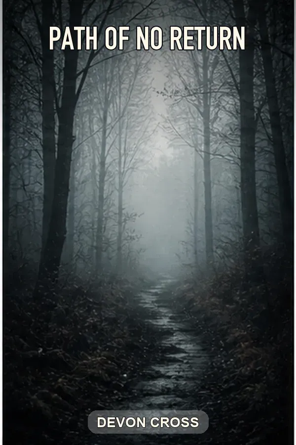 Path of No Return thriller cover example with a foggy path