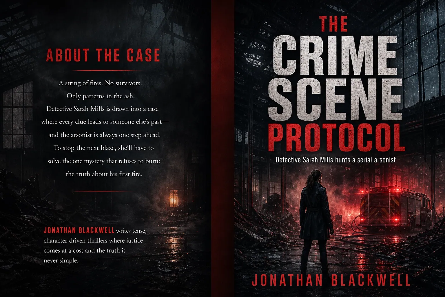 Paperback full-wrap cover example with front spine and back