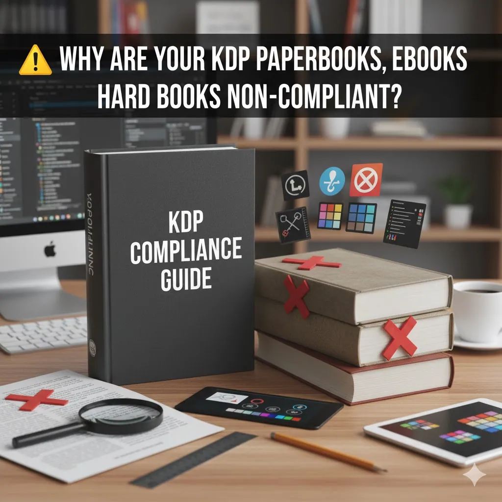 Modello di copertina di stampa conforme a KDP con abbondanza corretta, larghezza del dorso dinamica e controlli preflight CMYK PDF/X-1a – KDP cover